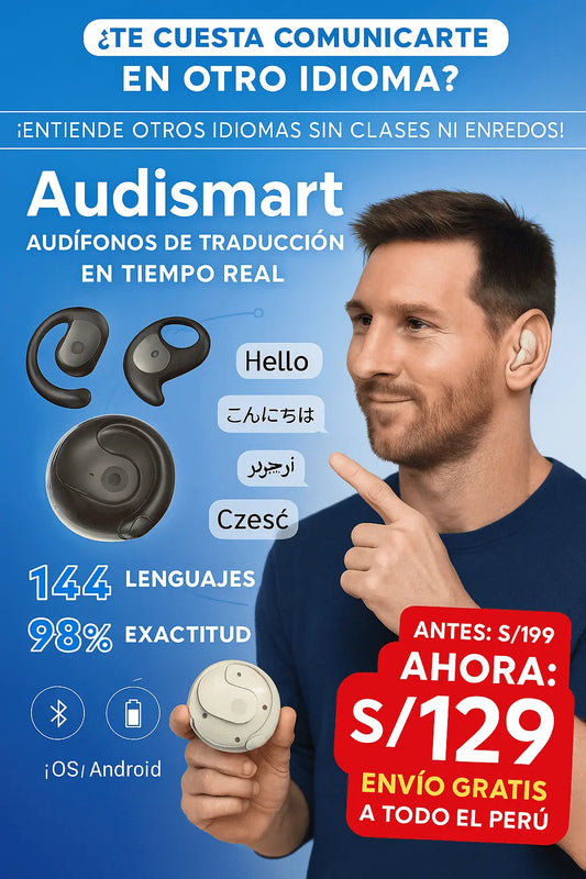 Audismart™ – El Traductor Inteligente Que Cabe en Tu Oído
